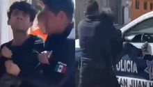 Detienen a presunto ladrón cuando iba rumbo a su boda en Tlaxcala; el momento se hace viral