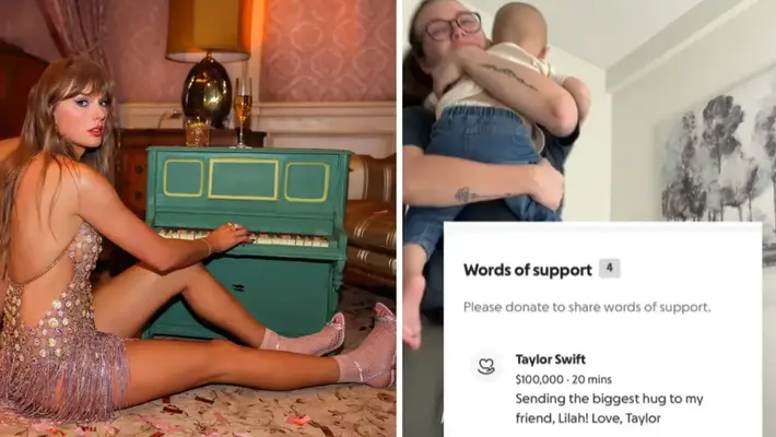 Taylor Swift dona $100,000 a niña con cáncer cerebral: “¡Taylor es mi amiga!”