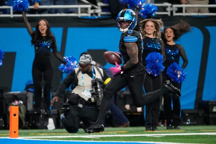 Jahmyr Gibbs en el partido contra los Tampa Bay Buccaneers | AP&amp;nbsp;