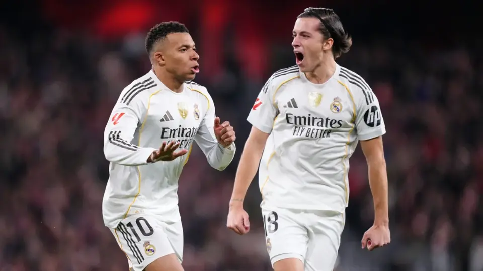 Kylian Mbappé aporta doblete y Real Madrid rompe mala racha con victoria contra Athletic