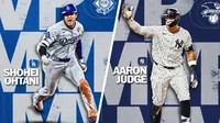 Hombres franquicia: Aaron Judge y Shohei Ohtani repiten MVP por segundo año consecutivo