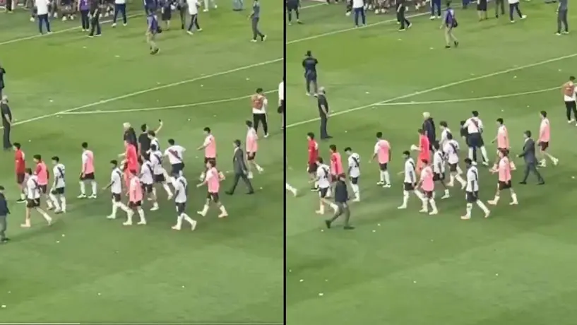 Maximiliano Salas golpeó a aficionado después de perder el Súperclasico contra Boca Juniors