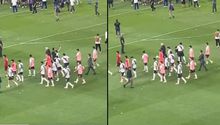 Maximiliano Salas golpeó a aficionado después de perder el Súperclasico contra Boca Juniors