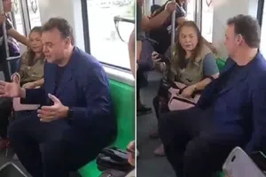 David Faitelson fue captado viajando en el metro de Monterrey