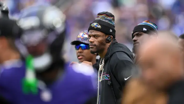 Lamar Jackson descartado para el partido ante Chicago Bears