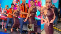 VIDEO: Se rompe vestido de Andrea Escalona en vivo dentro del programa ‘Hoy’