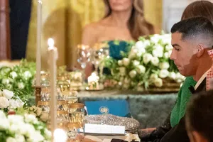 Comparten primeras imágenes de Cristiano Ronaldo en la Casa Blanca