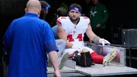 Cam Skattebo, corredor de New York Giants, sufre terrible lesión en duelo ante Philadelphia Eagles