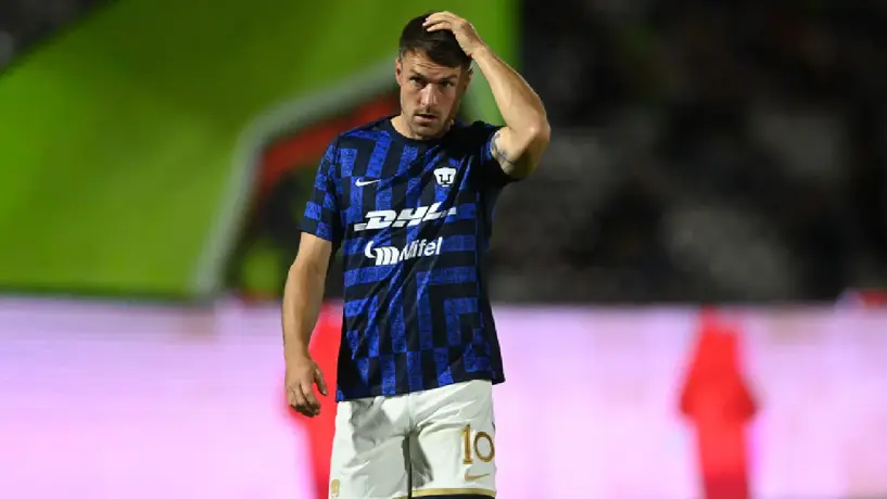 Aaron Ramsey es baja contra Rayados y apunta a perderse el resto de Temporada Regular del Apertura 2025
