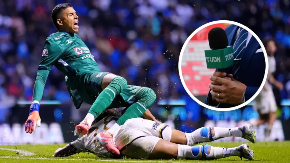 ¡No era roja! Polémico comentarista de TUDN 'defiende' a Carrasquilla tras lesionar a Kevin Mier
