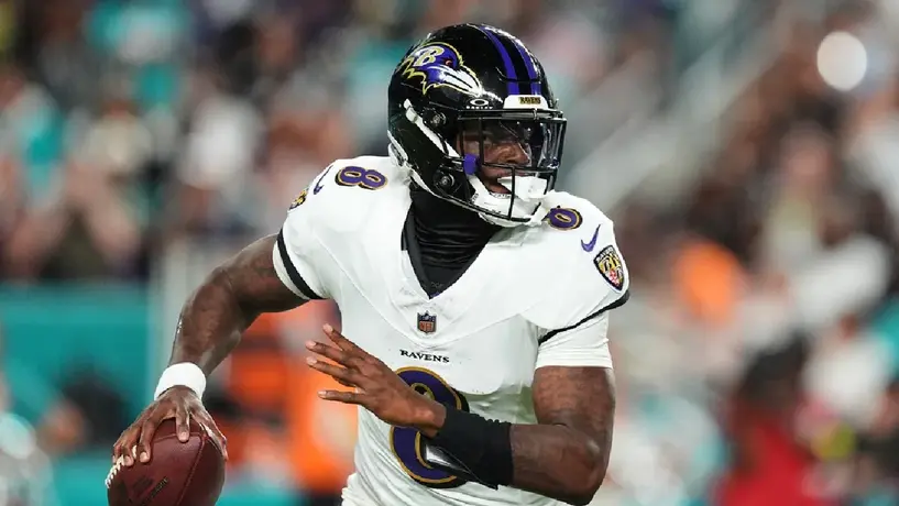 Baltimore aplasta a Miami en el regreso de Lamar Jackson