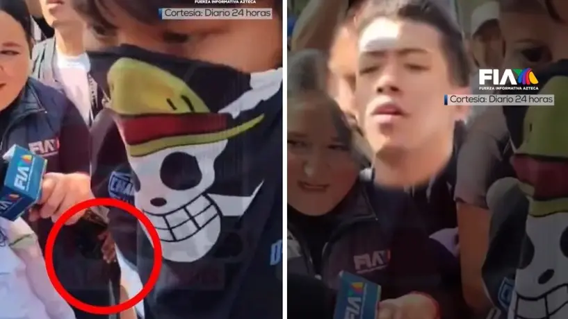 VIDEO: Reportera de TV Azteca sufre robo en plena protesta de la Generación Z en Reforma