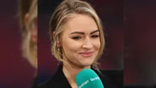 Presentadora de televisión se desplomó en vivo en un partido en Inglaterra