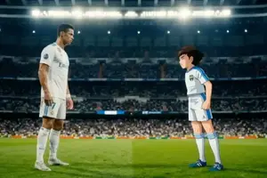 Supercampeones vs leyendas del futbol, la IA lo hizo posible