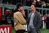 Zlatan Ibrahimovic y Tom Brady charlan previo al partido de Serie A en San Siro | AP
