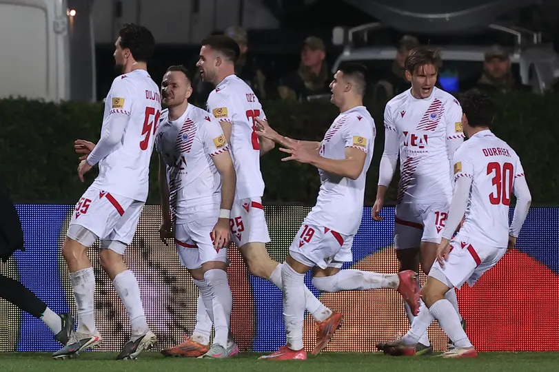 Jugadores del Zrinjski tras empate con Crystal Palace | AP