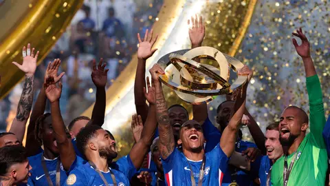 Chelsea en la celebración de su título en el Mundial de Clubes 2025 | MEXSPORT