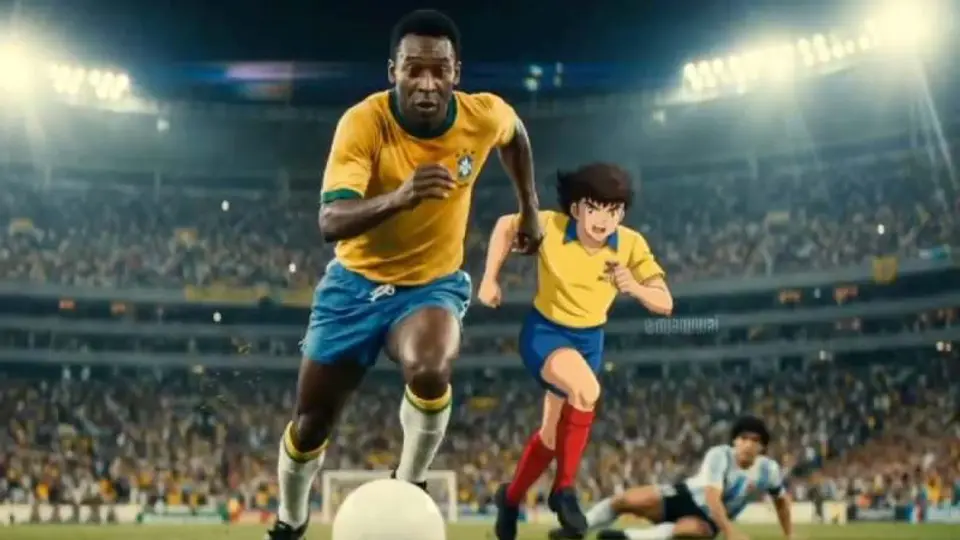 Pelé en video hecho por IA | CAPTURA DE PANTALLA
