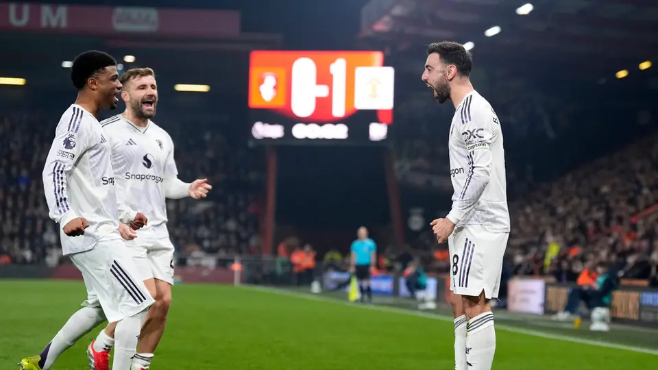Gol de Bruno Fernandes ante Bournemouth | AP
