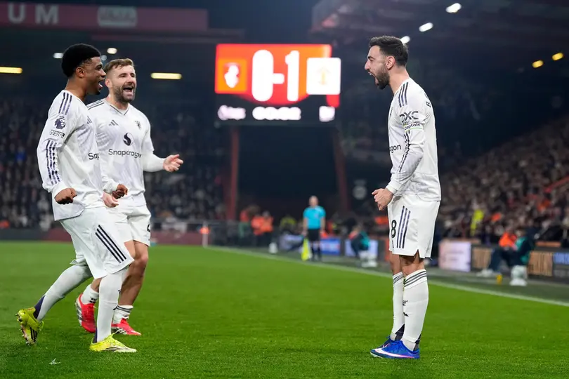 Gol de Bruno Fernandes ante Bournemouth | AP