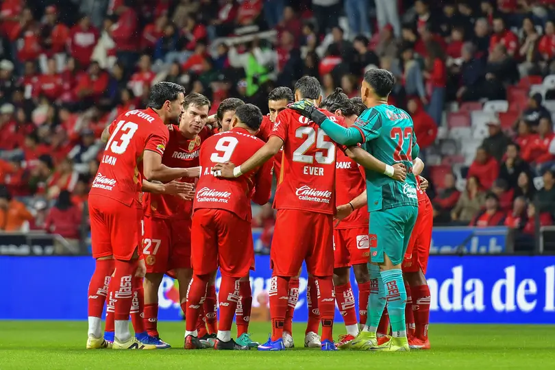 Jugadores de Toluca previo a un partido del Clausura 2026 de la Liga MX | IMAGO 7