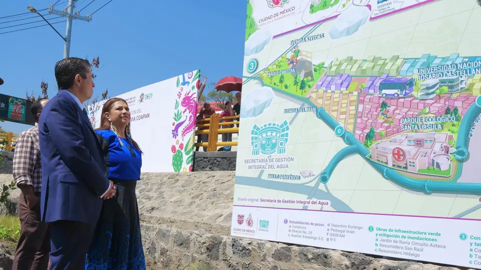 El proyecto forma parte de una estrategia hídrica rumbo al Mundial 2026. / @ClaraBrugadaM