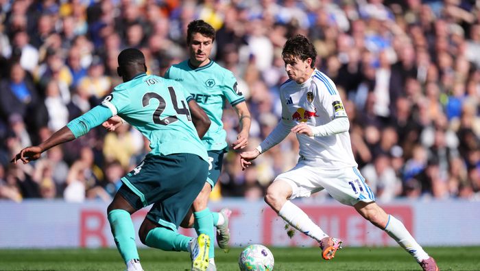 Jugadores de Wolverhampton durante el partido contra Leeds United | AP