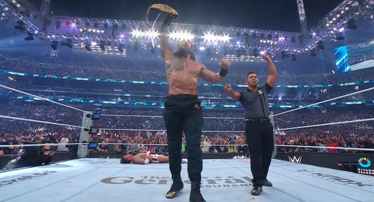 Roman Reigns en la cima de WWE una vez más | Captura de pantalla