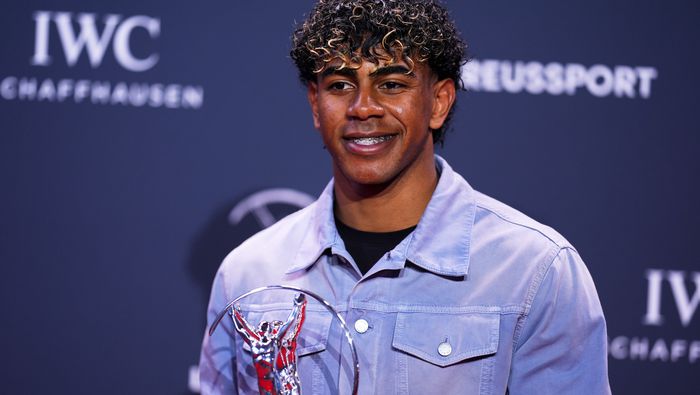 Lamine Yamal ganó el premio al deportista joven del año en los premios Laureus | AP