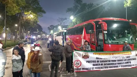 Desde temprana hora llegaron los manifestantes a la avenida Reforma/X: @HalconOnce