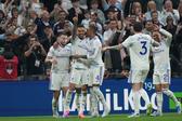 Jugadores de Aston Villa en celebración en la Final de Europa League contra Friburgo | AP