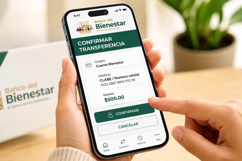 Usuarios del Banco del Bienestar ya podrán mover dinero a otros bancos sin ir a sucursal. / IA