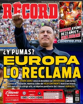 Portada RÉCORD 20 mayo 2026