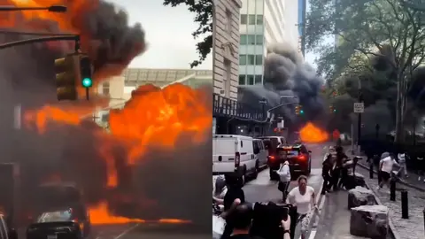 VIDEO: Explosión frente a Wall Street; la gente sale corriendo por calles de Nueva York