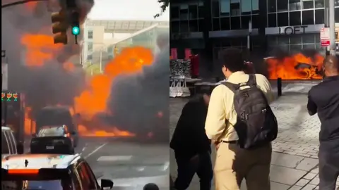 Los Bomberos tardaron una hora en sofocar / Redes Sociales