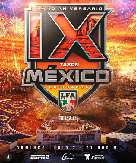 La novena edición del Tazón México se llevará a cabo en Chihuahua | X