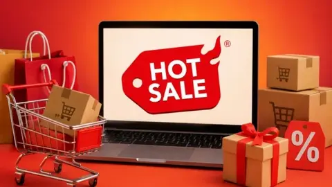 Miles de usuarios realizarán compras en línea durante el Hot Sale 2026 y expertos recomiendan proteger datos bancarios./ RS