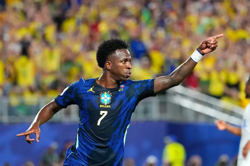 Vini con gol y asistencia ante Haití l AP