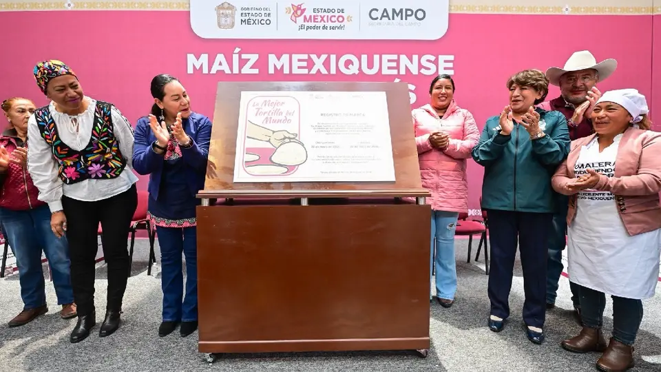 La gobernadora Delfina Gómez anunció apoyos económicos para la gente que siembre maíz / FB: @DelfinaGomezAlvarez