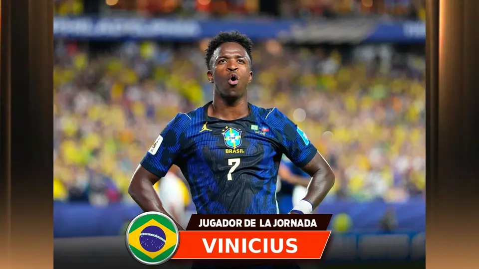 La figura de la jornada: Vinicius Jr., el jugador que impulsó la goleada de Brasil ante Haití