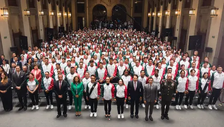 Claudia Sheinbaum abandera a la delegación mexicana rumbo a Santo Domingo 2026