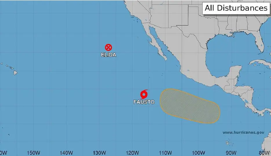 Tormenta tropical Fausto se fortalecería a huracán categoría 2 / X @SasslaClimaMx