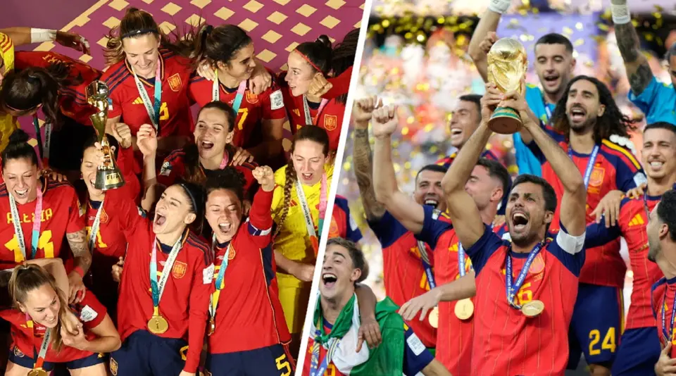 España se coronó campeón del mundo en varonil y femenil | AFP