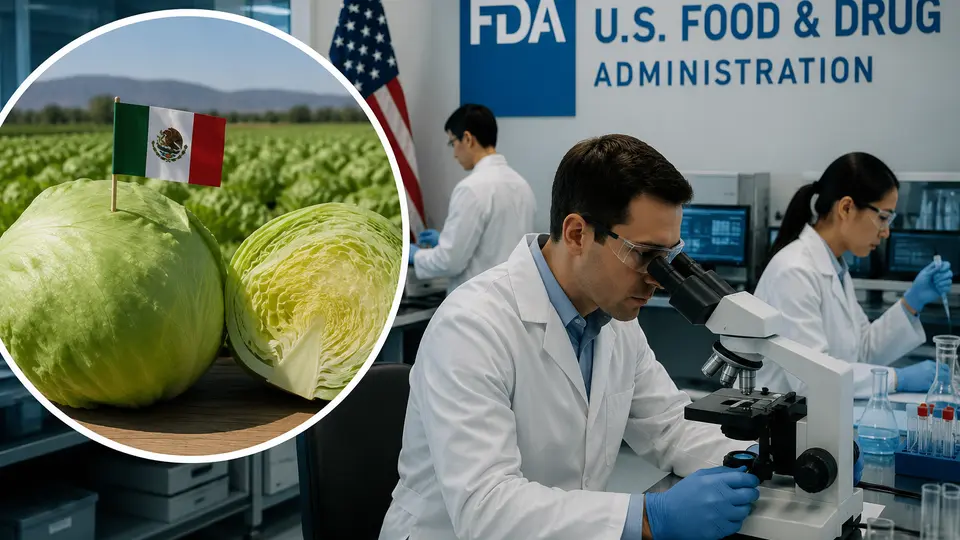 Autoridades sanitarias de Estados Unidos reconocieron que la prueba positiva en lechuga mexicana correspondió a un falso positivo./@IA