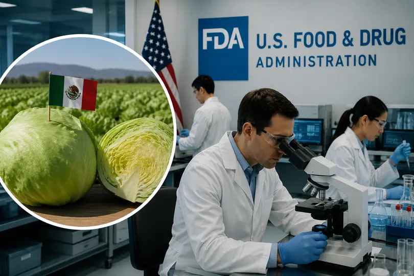 Autoridades sanitarias de Estados Unidos reconocieron que la prueba positiva en lechuga mexicana correspondió a un falso positivo./@IA