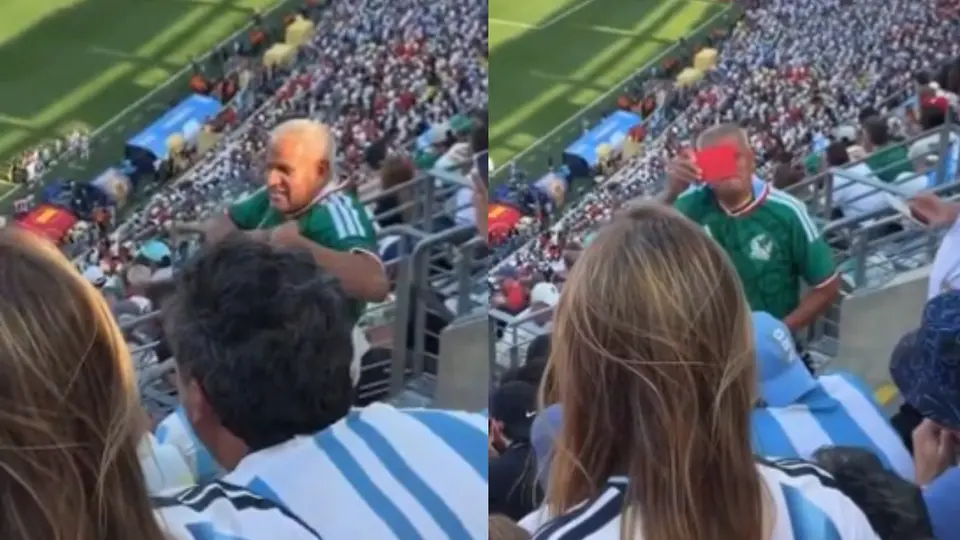 Fan mexicano respondió a los argentinos | Captura