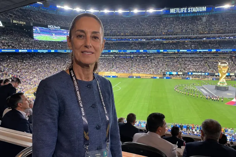 Claudia Sheinbaum formó parte de los invitados a la Final del Mundial 2026, celebrada en el MetLife Stadium de Nueva Jersey./IA