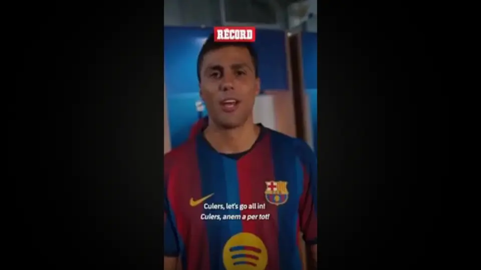 Rodri fue presentado con el Barça