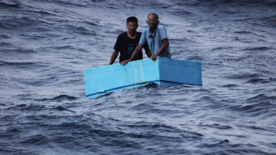 Daniel y José Luis permanecieron en aguas del océano Pacífico sin que se conociera su ubicación exacta / Especial