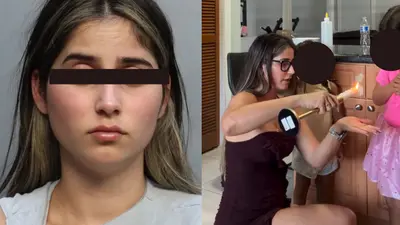Arrestan a influencer en Miami por arrojar cera caliente a sus hijas; esto muestran sus videos